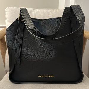 Marc Jacobs black pebbled leather tote